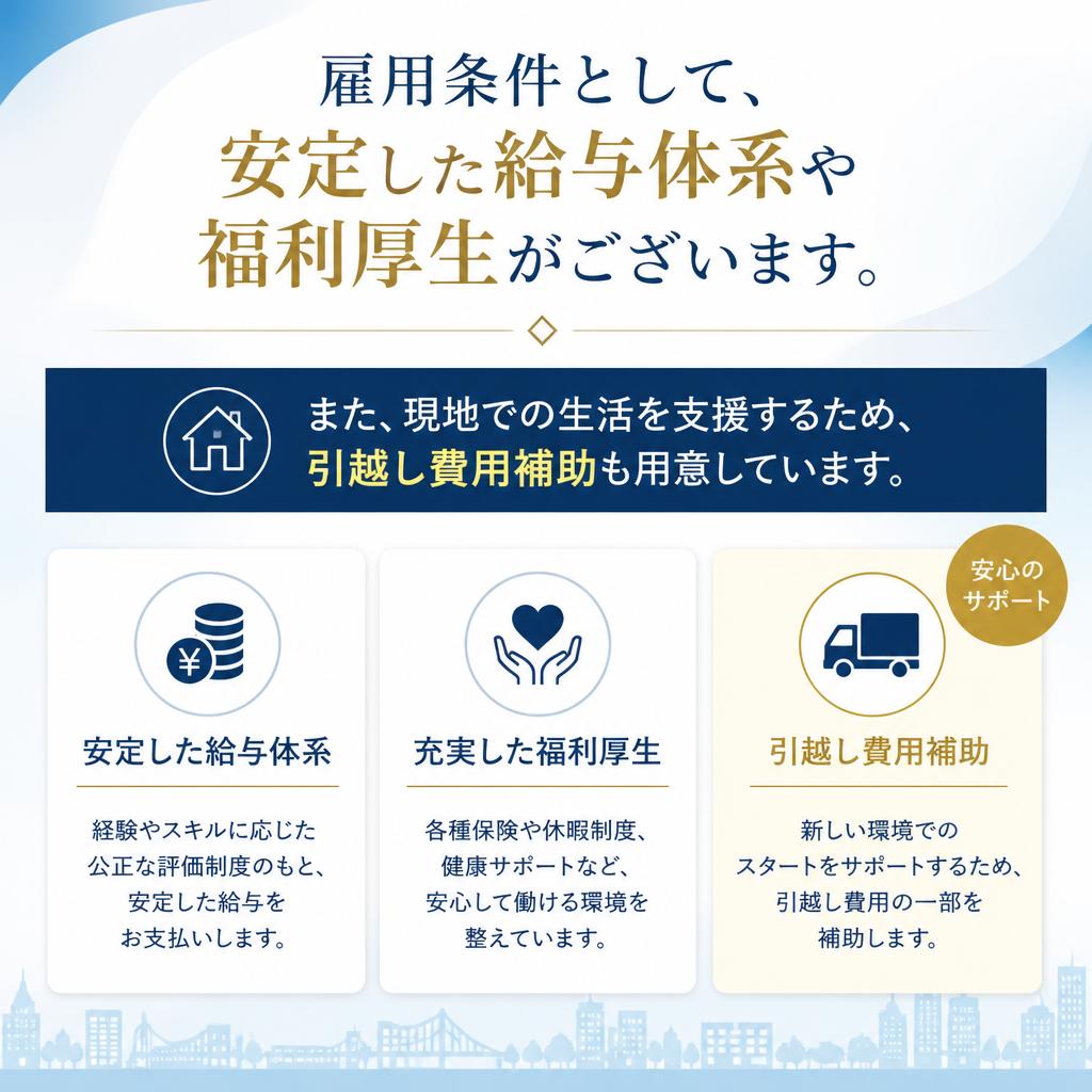 # 待遇と手厚いサポート