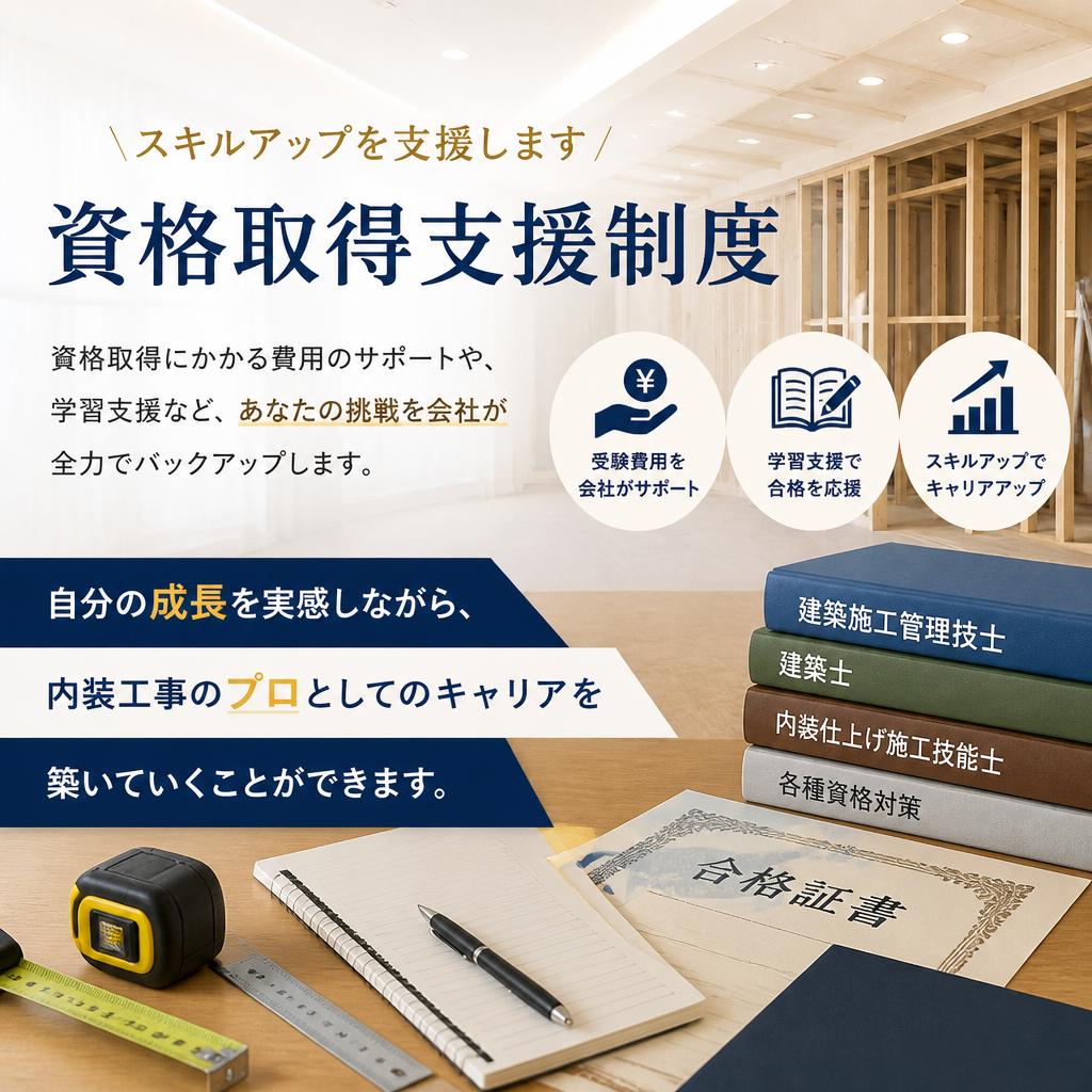 キャリアアップ支援と資格取得制度