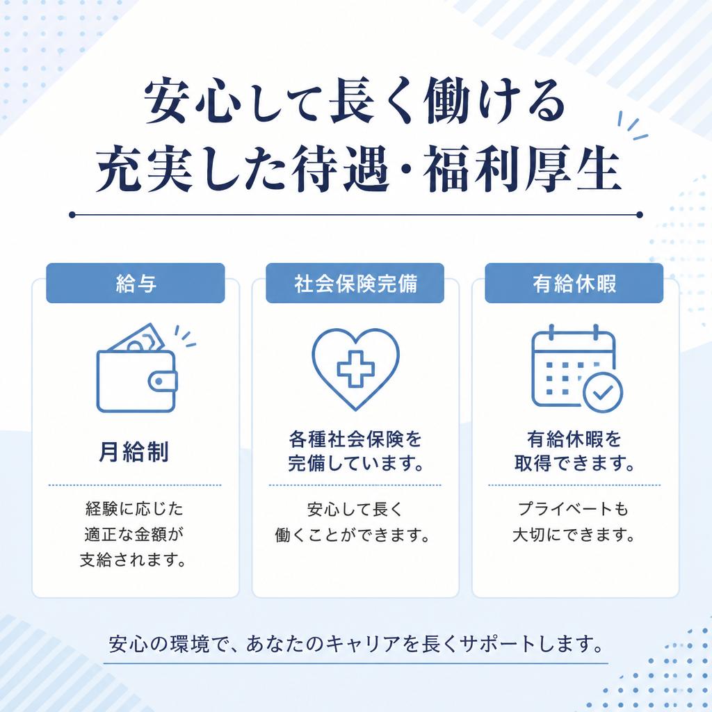 充実した福利厚生