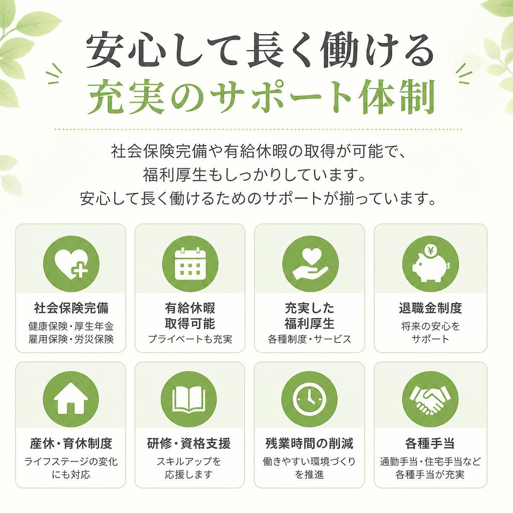 充実した福利厚生