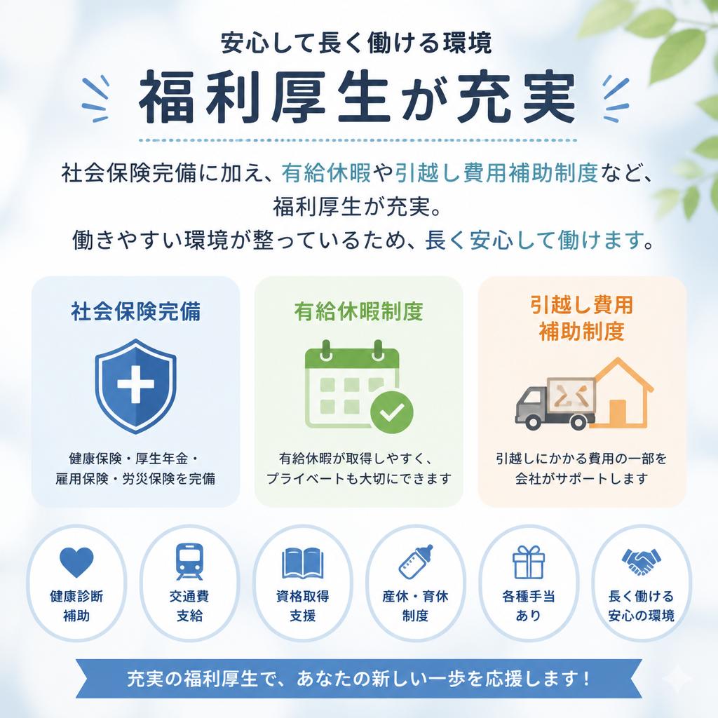 充実した福利厚生