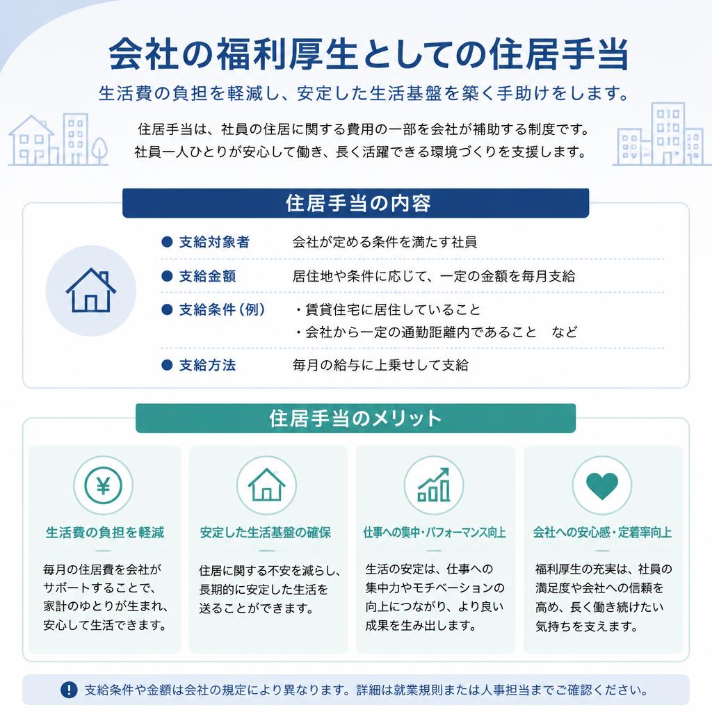 住居手当のメリット
