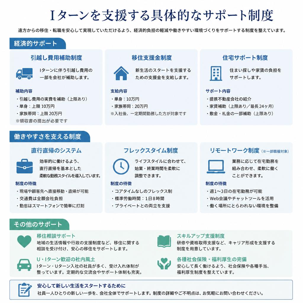 会社のサポート制度