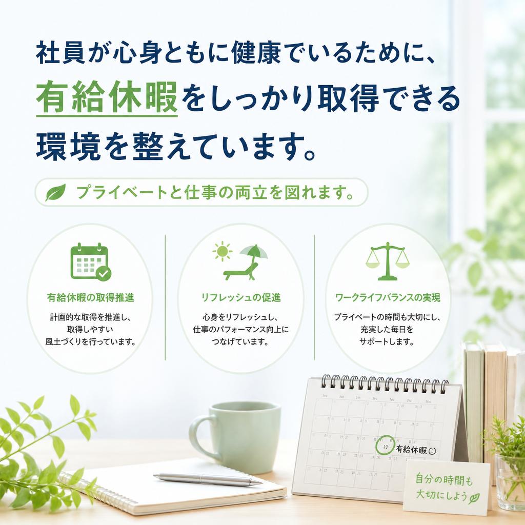 豊富な有給休暇