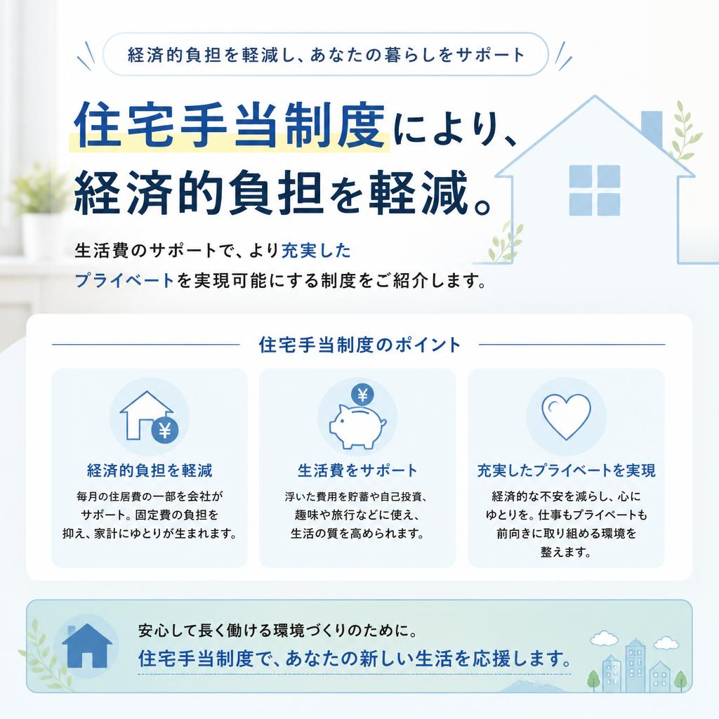 住宅手当の導入