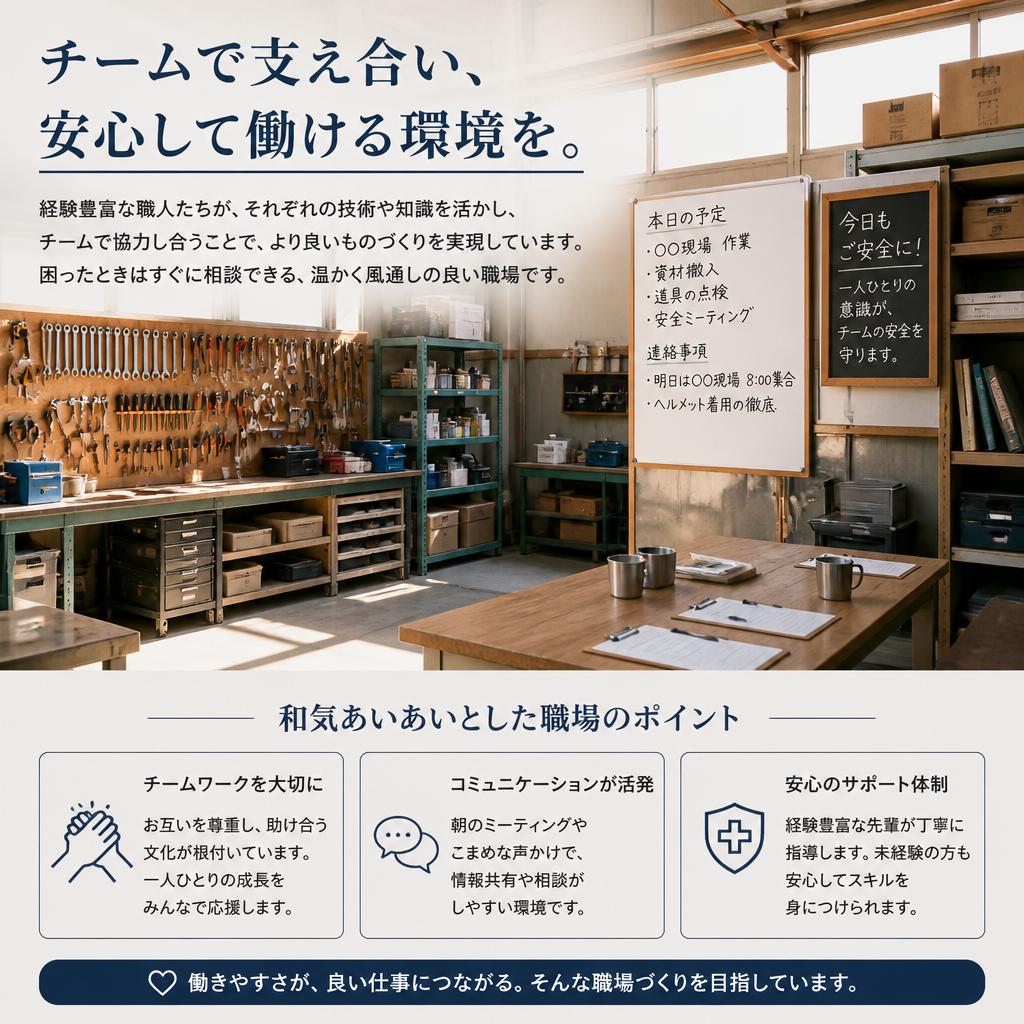 チームのサポート体制