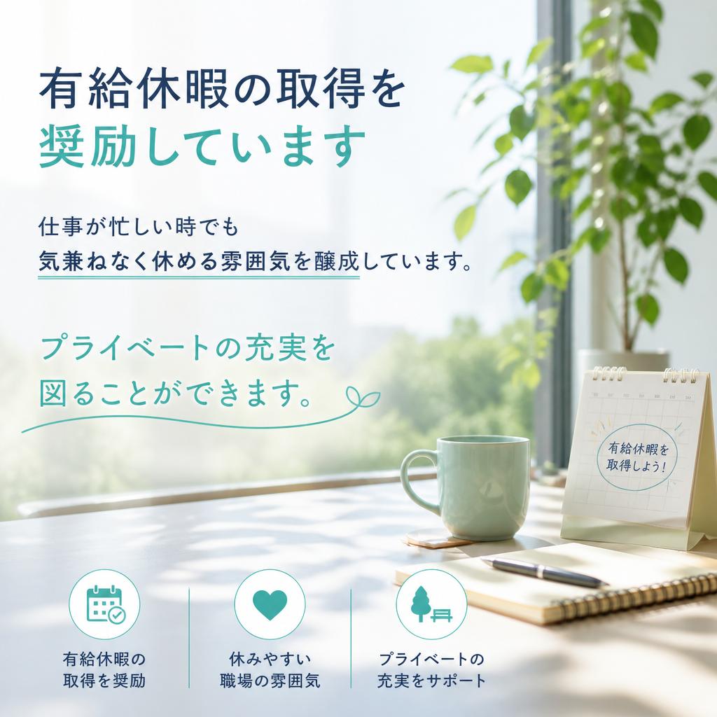 充実した有給休暇制度