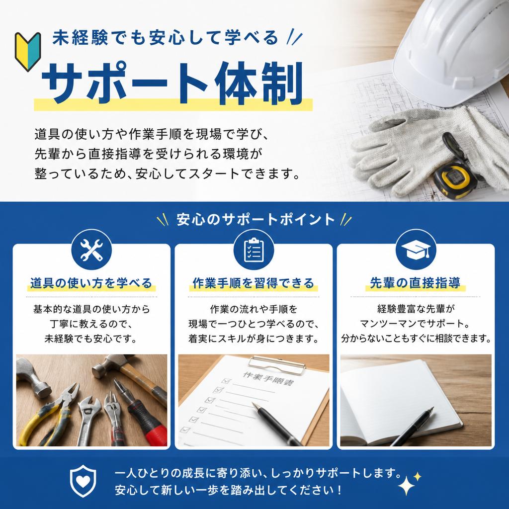 未経験者大歓迎！学べる環境