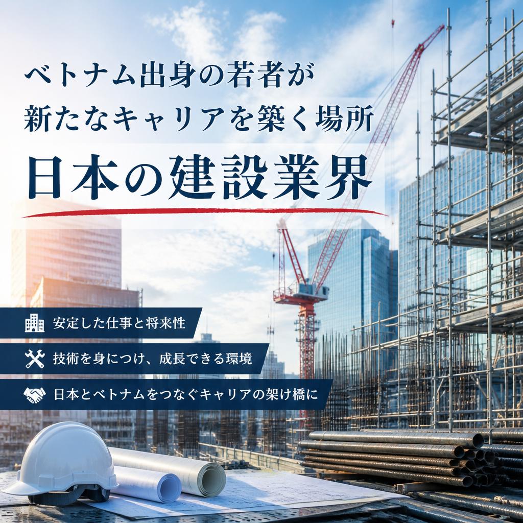ベトナム出身の若者が新たなキャリアを築く場所 - 日本の建設業界