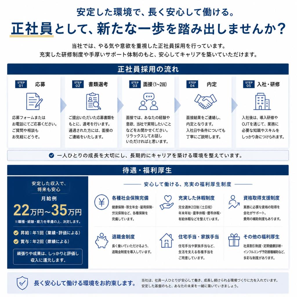 正社員としての安定性