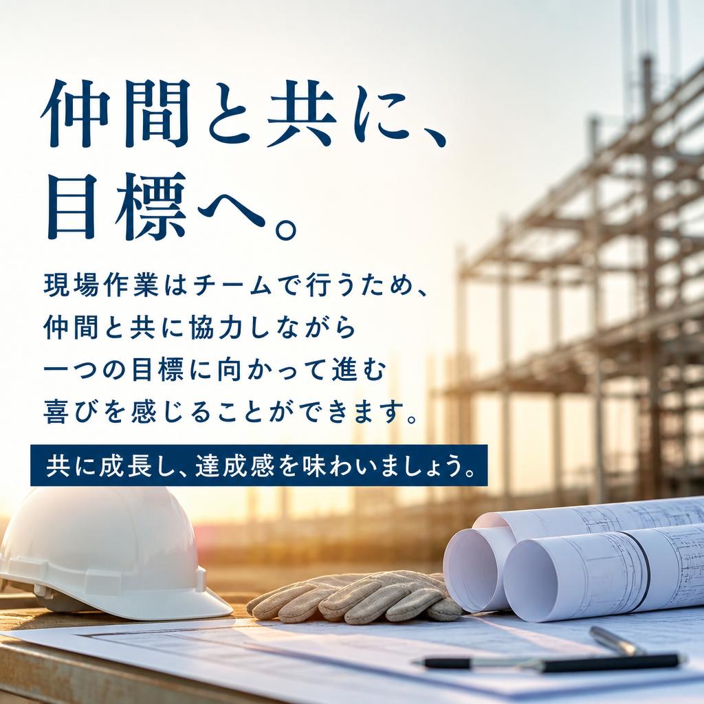 仲間と共に成し遂げる達成感