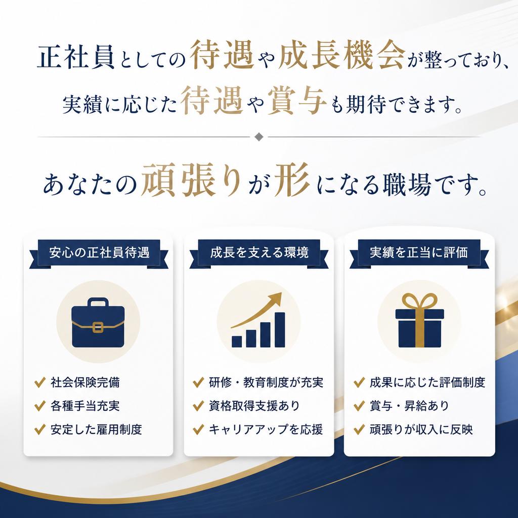キャリアアップと安定した待遇