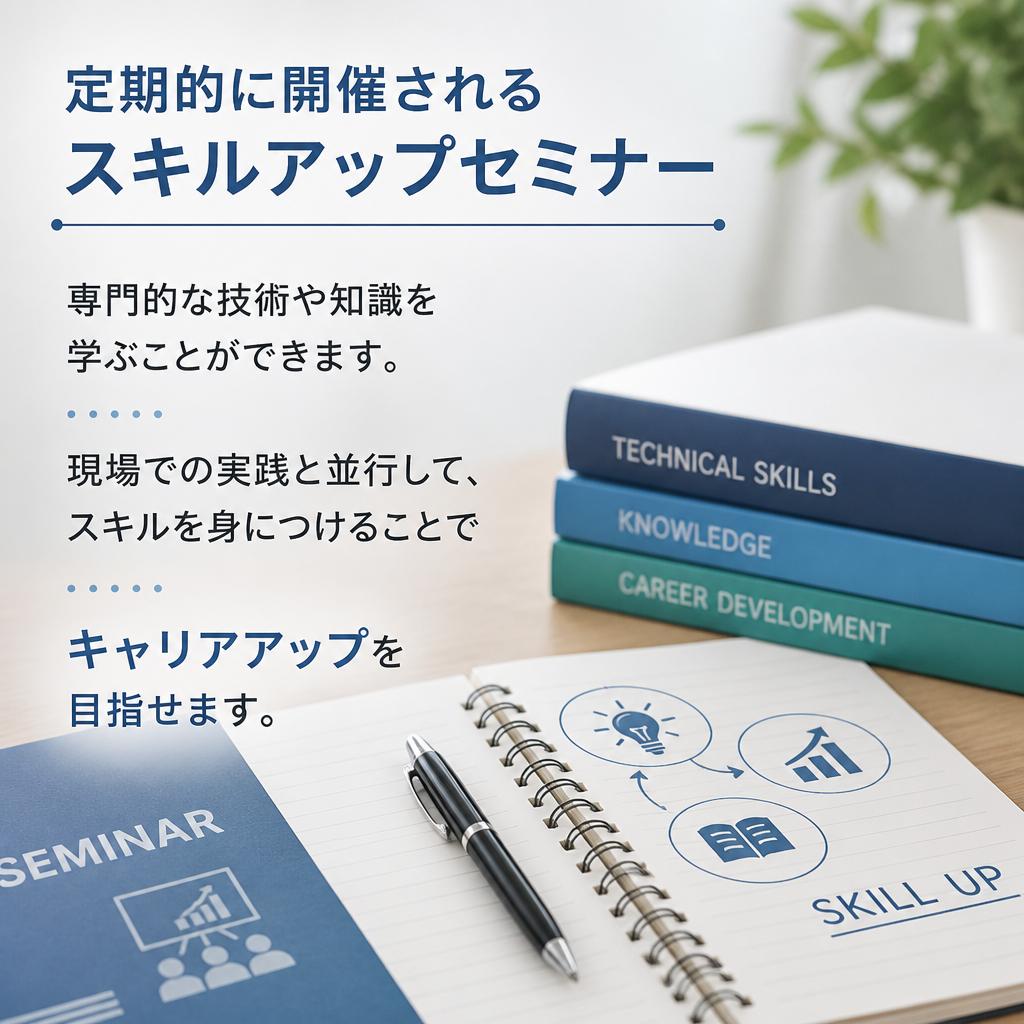 スキルアップセミナーで職人を目指す!