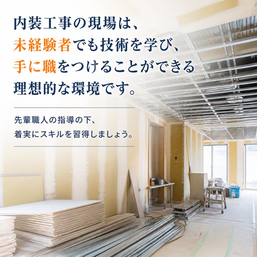 未経験でも安心の職人育成