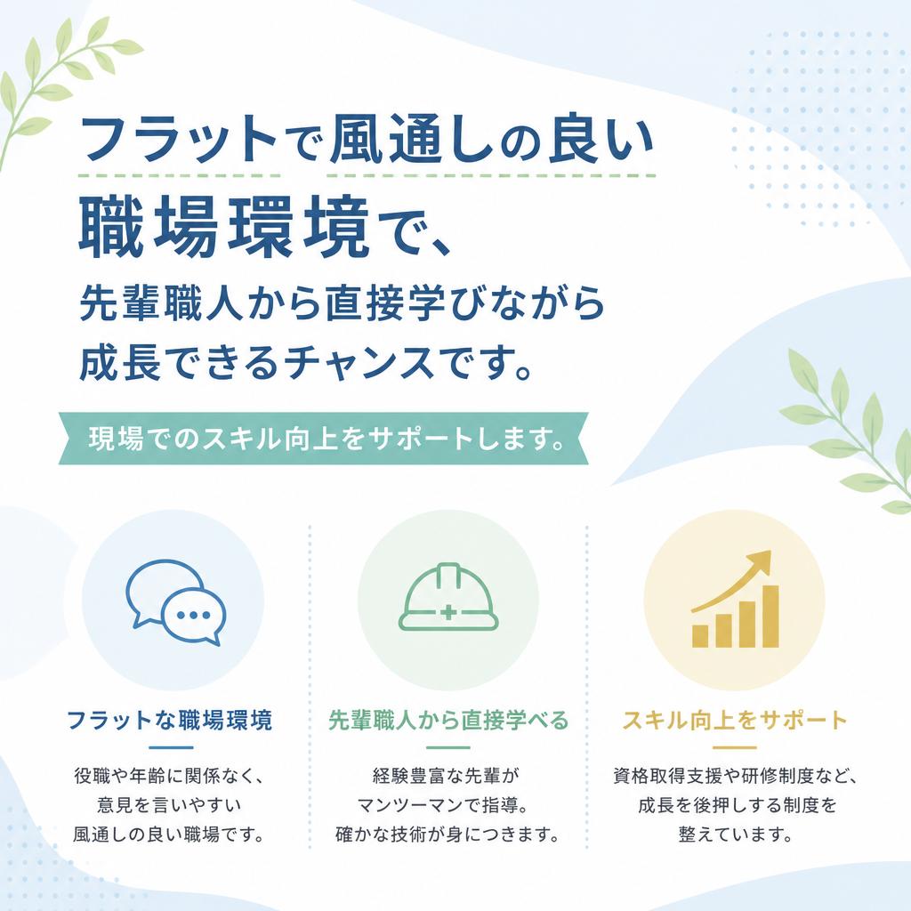充実した職場環境と成長の機会