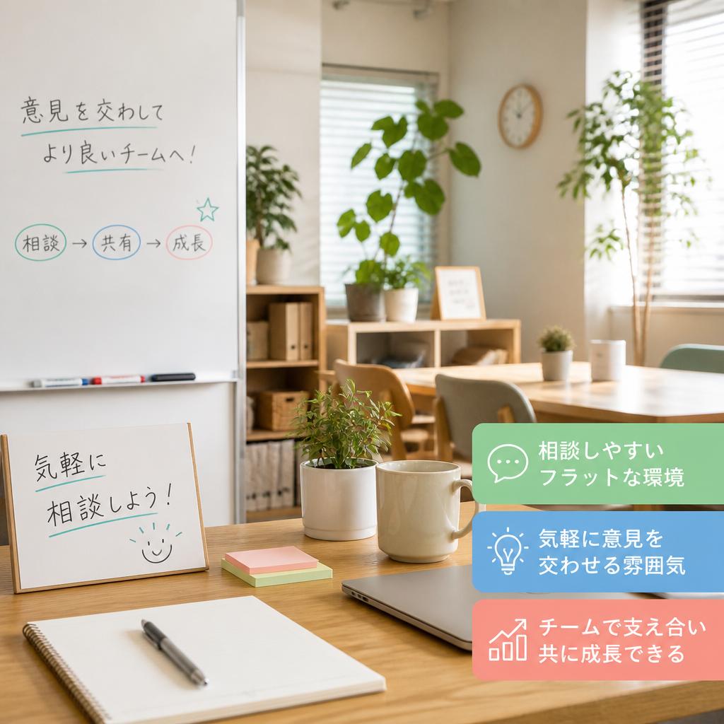 フラットで風通しの良い職場環境