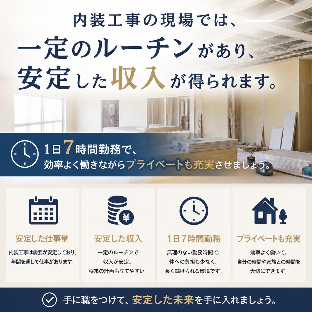 安定した職場での働き方