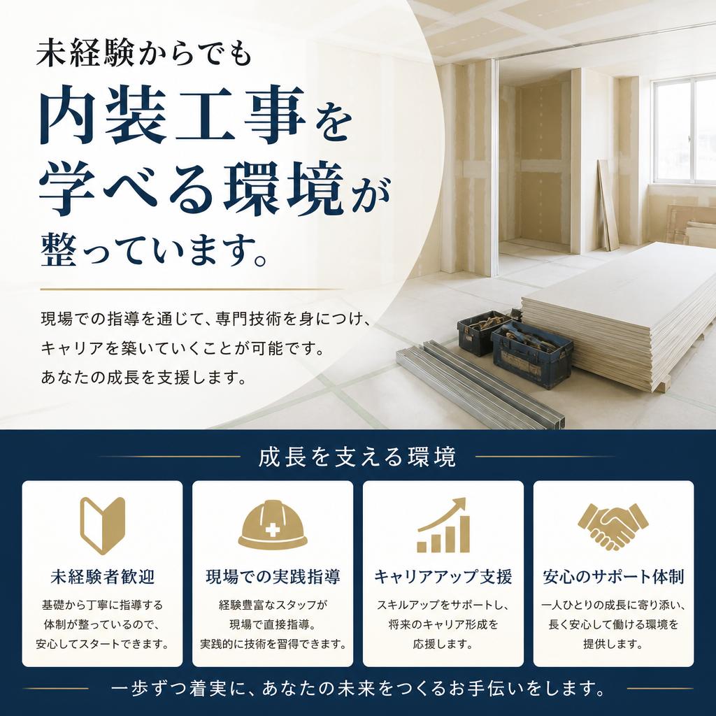 未経験者大歓迎！スキルを身につけるチャンス