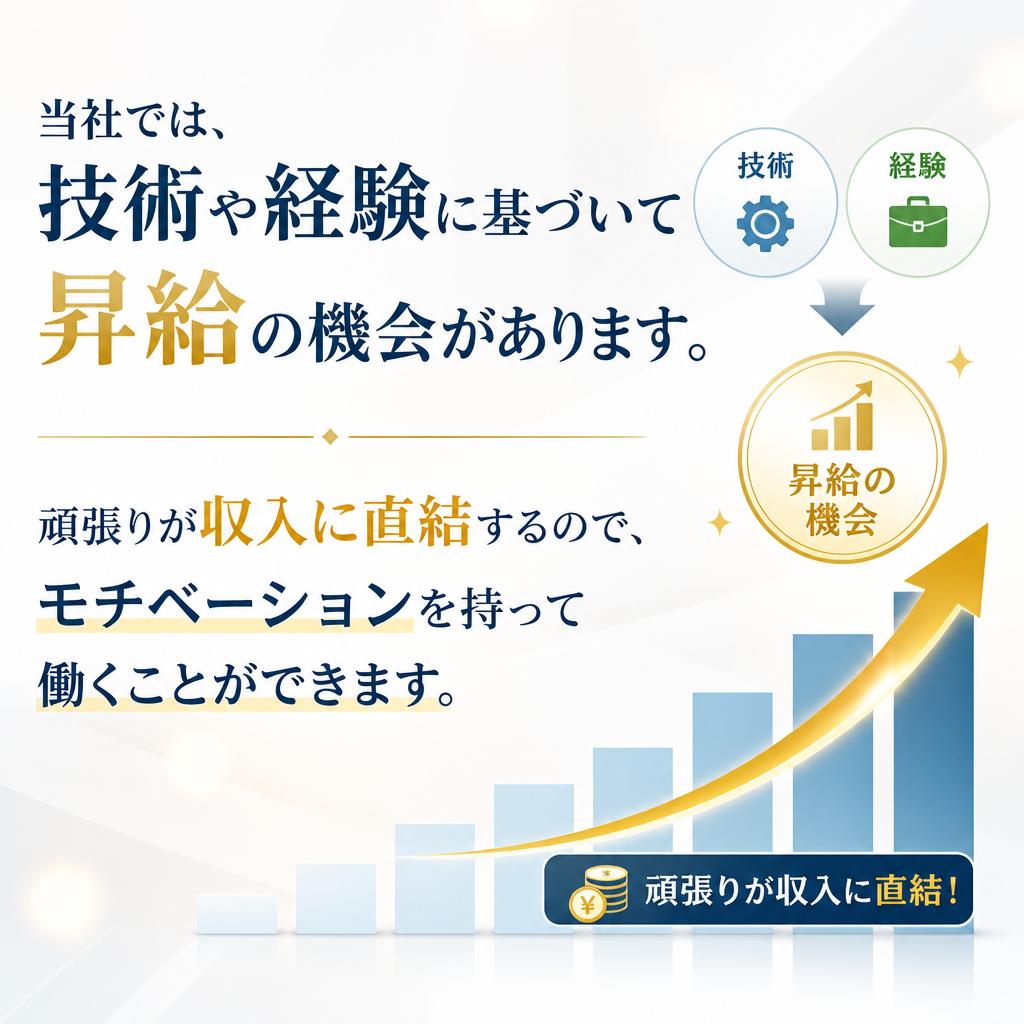 昇給のチャンス！努力が実る職場