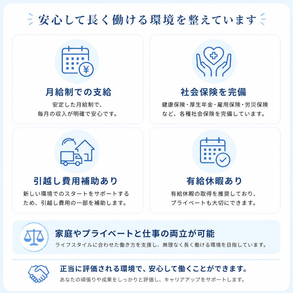 充実した福利厚生