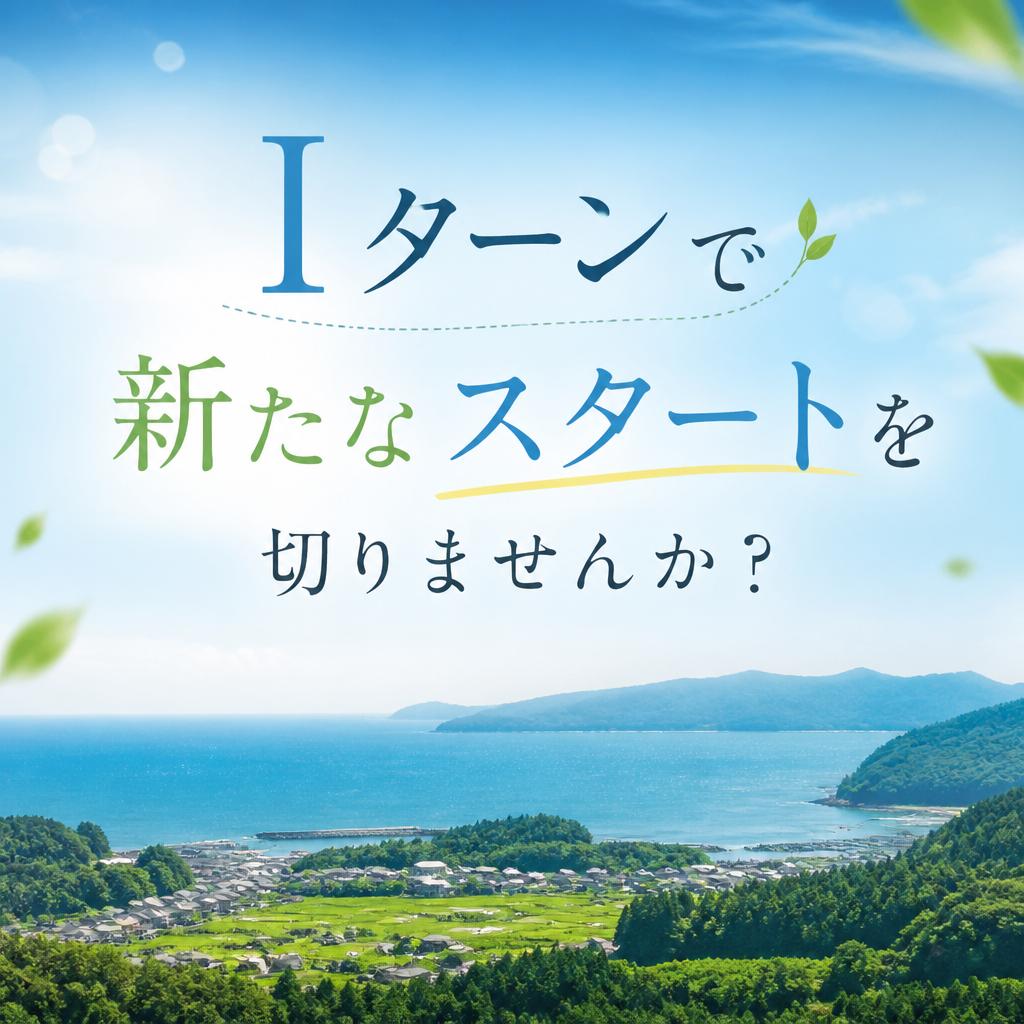 Iターンで新たなスタートを切りませんか？