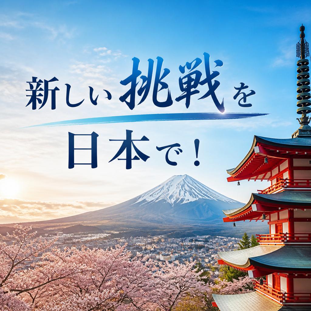 新しい挑戦を日本で！