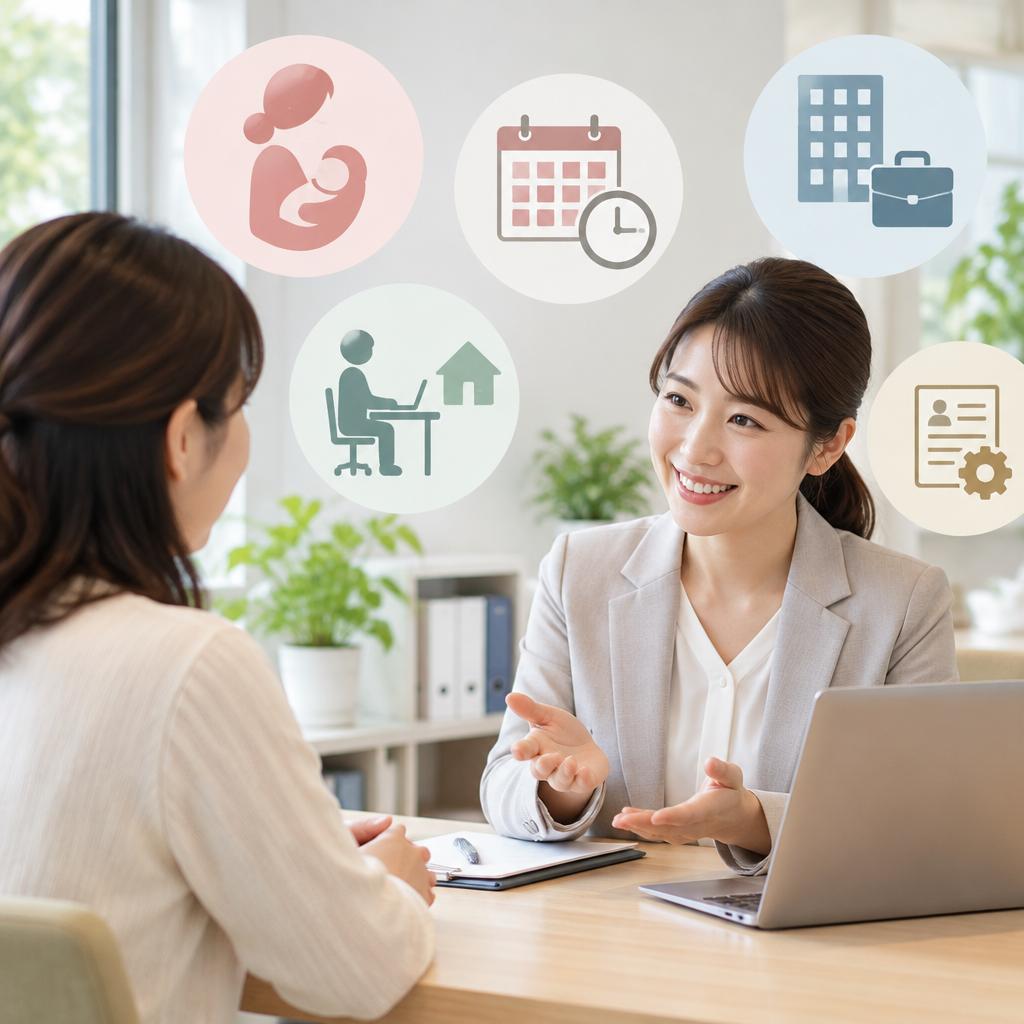 育休・有給を含め、あなたに合う働き方を一緒に考える